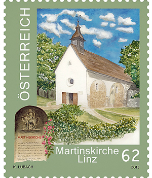 Briefmarke Vom Altesten Erhaltenen Kirchenbau