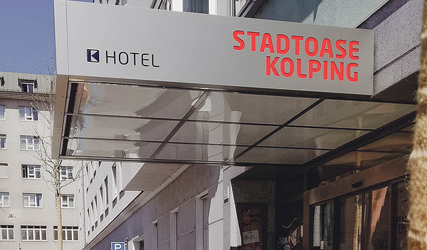 Zur Stadtoase Kolping gehören ein Hotel, betreubares Wohnen und Wohnen auf Zeit.   Fredmansky