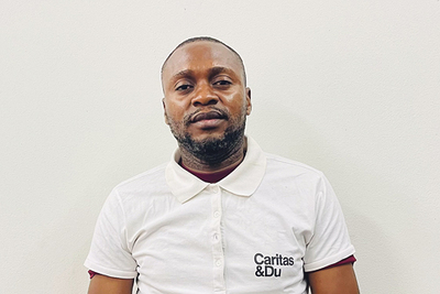 Charles Matondo, Caritas-Projekt-koordinator im Kongo.  