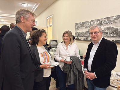 Bischofsvikar Slawomir Dadas (links) war Initiator der Weltkirche-Tagung und Univ.-Prof. Franz Gmainer-Pranzl war einer der Referenten.  