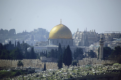 Blick auf Jerusalem, die Stadt dreier Weltreligionen   