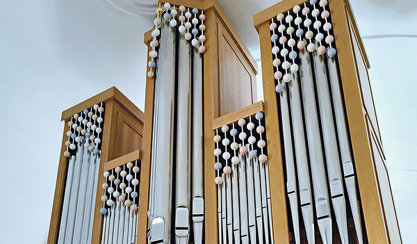 Die neue Orgel in St. Ägidi.   
