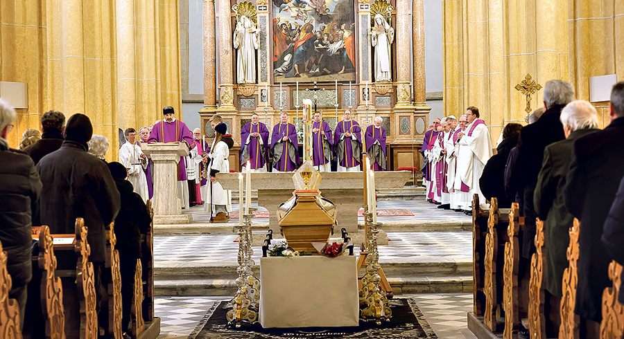 Abschied von Maximilian Aichern im Benediktinerstift Sankt Lambrecht.