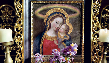 Gnadenbild „Maria vom guten Rat“. 