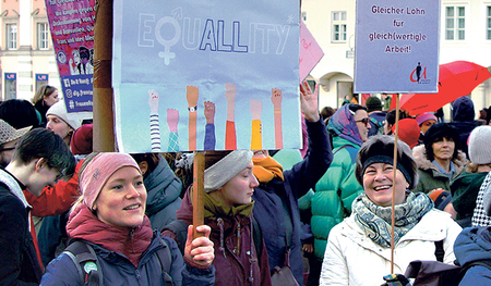 Demonstration am 8. März in der Linzer Innenstadt 