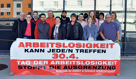 Das Bündnis veranstaltet jedes Jahr eine Aktion zum Tag der Arbeitslosen.   
