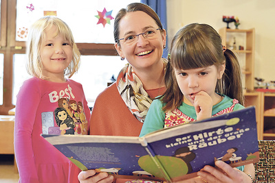 Iris und Marlene mit Regina Sonnberger. 