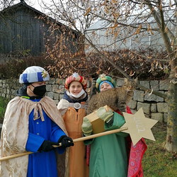 Sternsinger/innen der Pfarre Grünbach