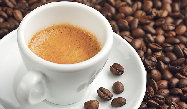 Weit gewandert: der Kaffee.   