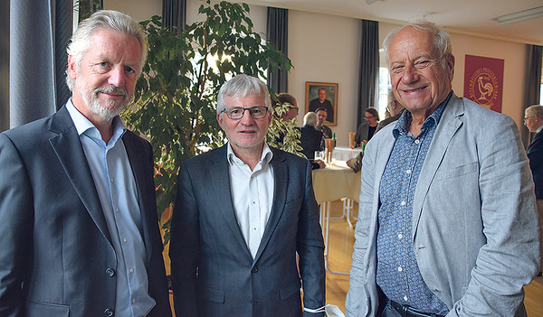 Markus Lehner von der OÖ. Fachhochschule Campus Linz (von links),  Caritasdirektor Franz Kehrer und Prof. Roman Sandgruber waren drei der fünf Referenten beim Symposium zur Linzer Diözesangeschichte. 