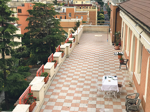 Die Terrasse des Generalats 