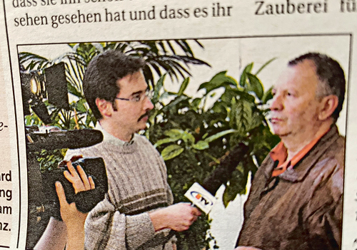 Gert Smetanig war für seine Sendung als rasender Reporter unterwegs. 