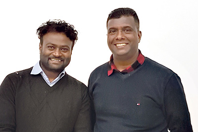Gäste aus Indien in Oberösterreich: Lokesh Kumar (links) und Jiji Kalavanal    