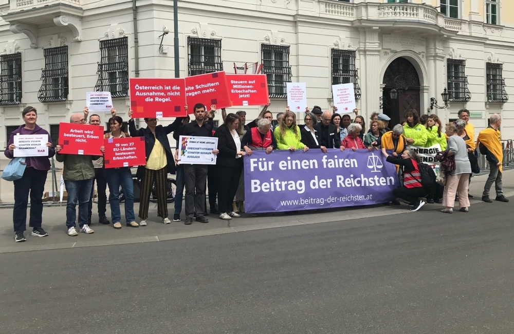 Kundgebung in Wien
