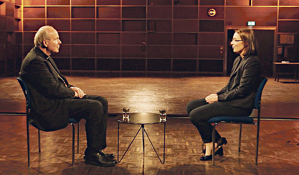 Kardinal Christoph Schönborn und die ehemalige Ordensschwester Doris Wagner im Bayrischen Rundfunk am 6. Februar   