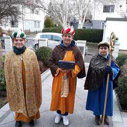 Sternsinger/innen aus der Pfarre Haid