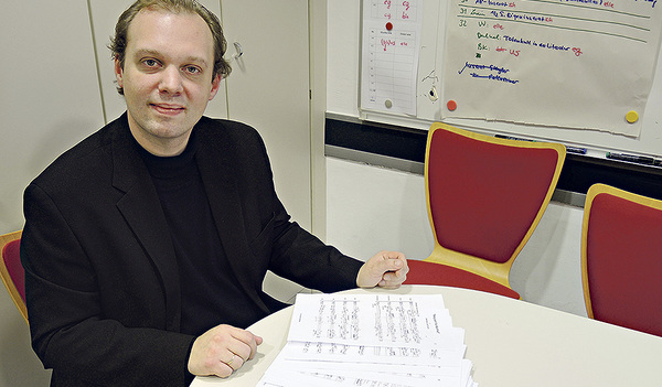 Michael Wahlmüller bei seinem Interview in der KirchenZeitungs-Redaktion im Jahr 2015. 