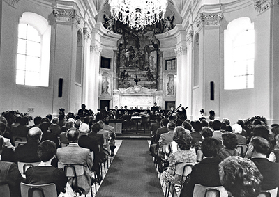 Eröffnungskonzert der Musikschule im Prunerstift im Jahr 1979