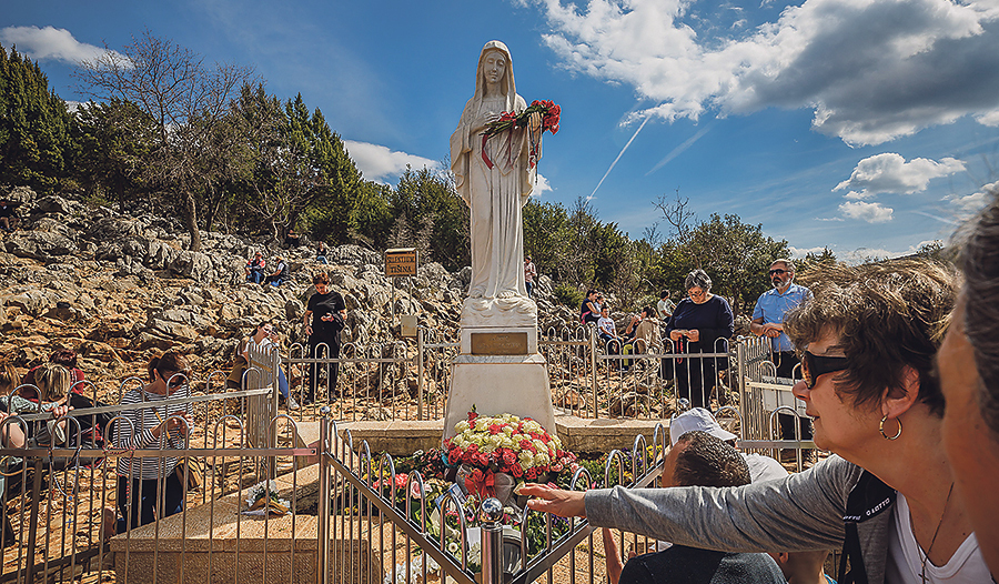 Die Medjugorje, eine Statue der Jungfrau Maria