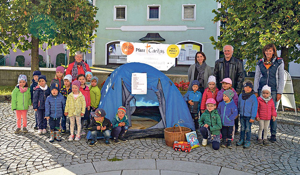 Auch die Pfarre Gschandt beteiligte sich  am „Langen Tag der Flucht“.