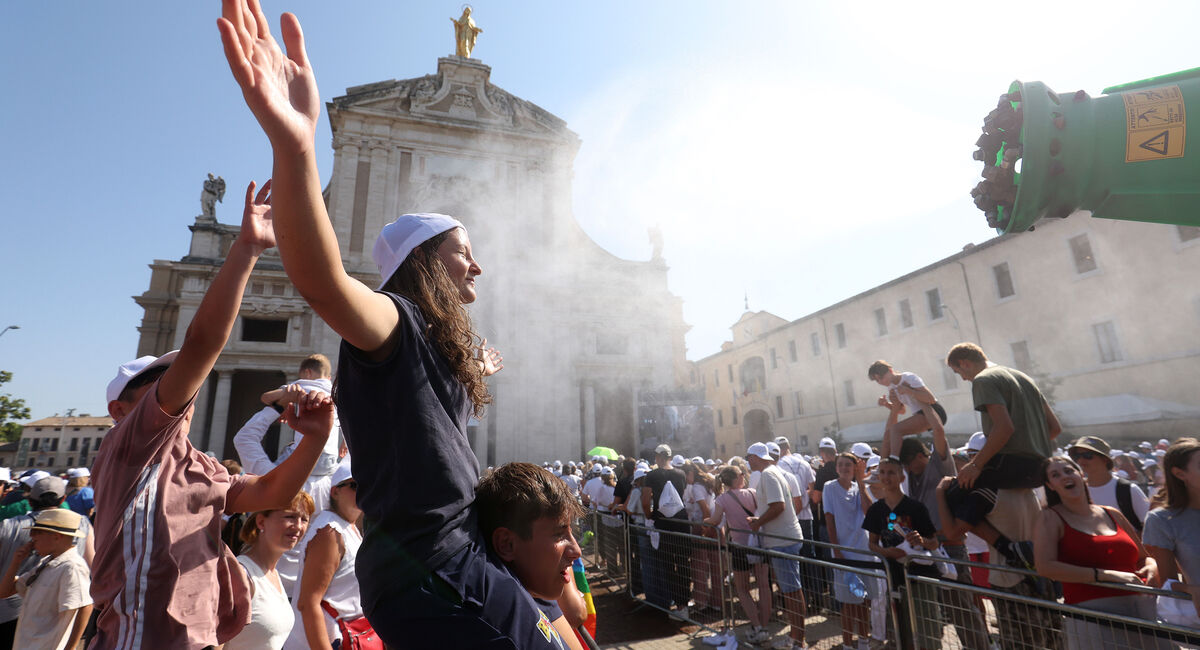 Jugendliche in Assisi