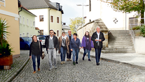 Beim Themenspaziergang durch Neumarkt.    