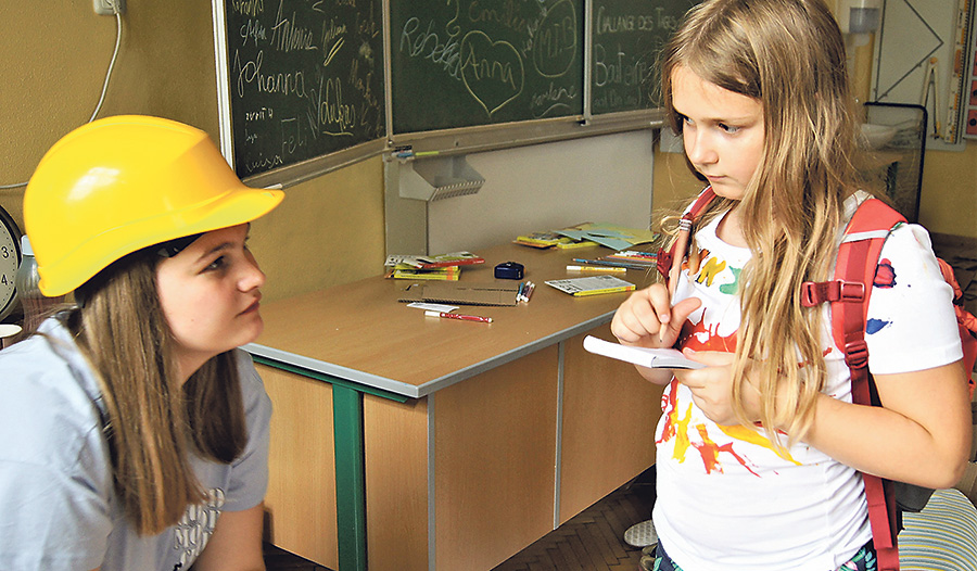 In der Kinderstadt Perspektivia können junge Journalist/innen ihr eigenes Stadtblatt herausgeben.