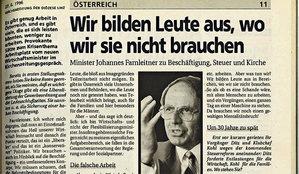 Zu seinem Amtsantritt interviewte die KirchenZeitung Johannes Farnleitner.