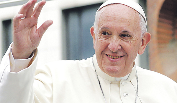 Papst Franziskus auf Besuch in Rumänien.   