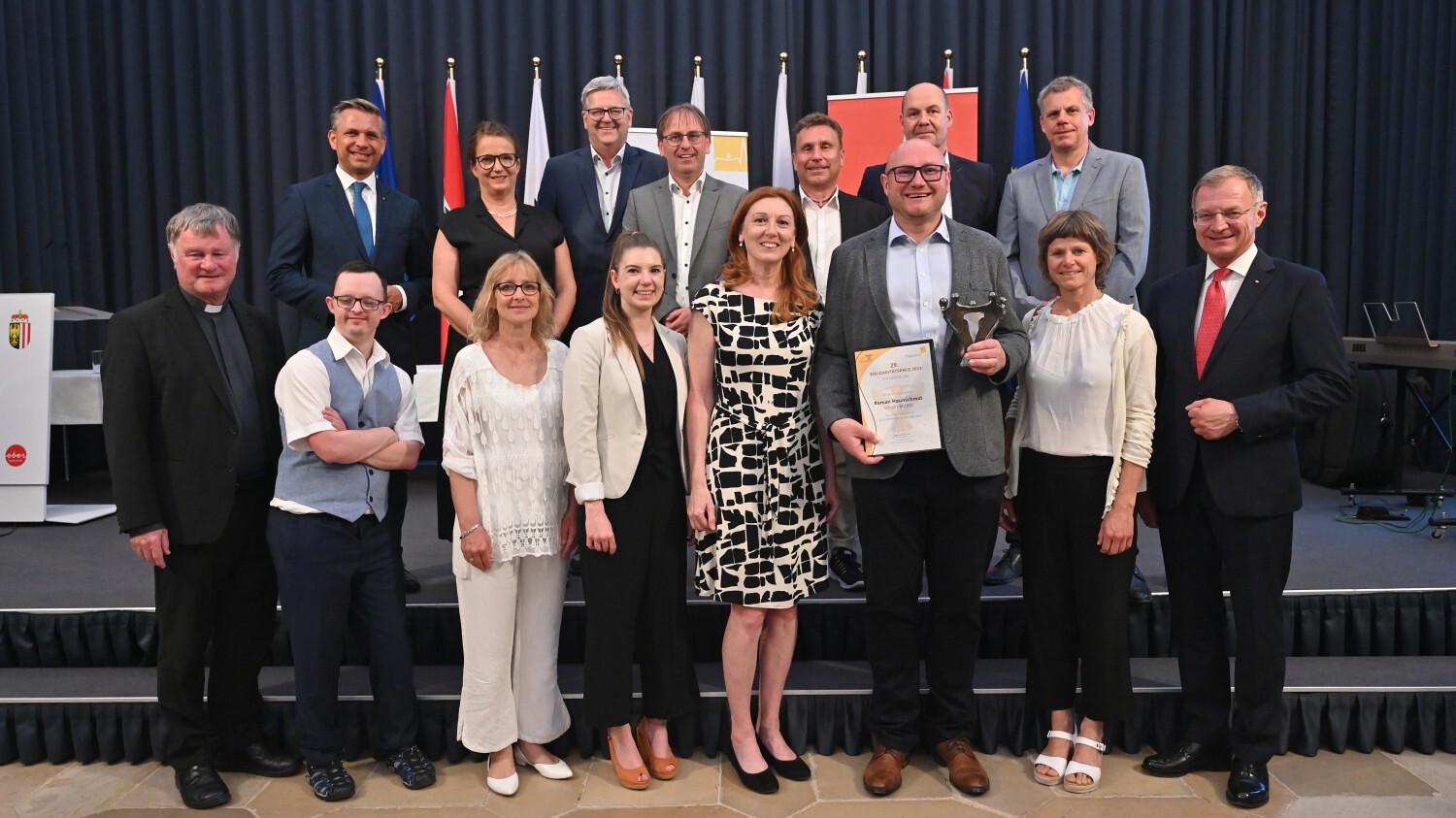 Verleihung Solidaritätspreis Roman Haunschmid