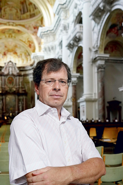 Der Musiker Peter Aigner ist heuer erstmals künstlerischer Leiter der St. Florianer Brucknertage.  Er ist auch Obmann des Brucknerbunds Ansfelden.   
