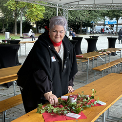 Kerstin Robitschko, verantwortlich für die schöne Deko