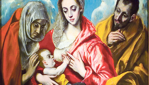Hl. Familie und hl. Anna. El Greco um 1591.   
