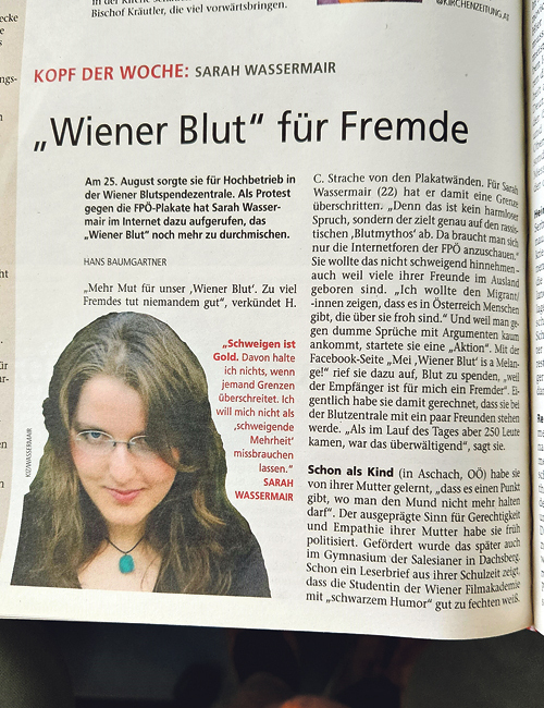 Vor 15 Jahren war eine engagierte Studentin „Kopf der Woche“.  