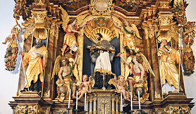 Hochaltar in der Beichtkapelle von Maria Gojau.   