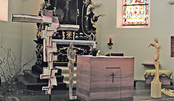 Die Ausstellung in der katholischen Pfarrkirche Gosau ist bis Montag, 29. April 2019 zu sehen.  