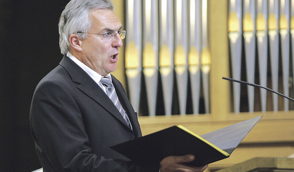 Domkapellmeister Josef Habringer freut sich auf Bruckners e-Moll-Messe im Dom.    