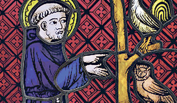 Die Vogelpredigt des heiligen Franziskus von Assisi 