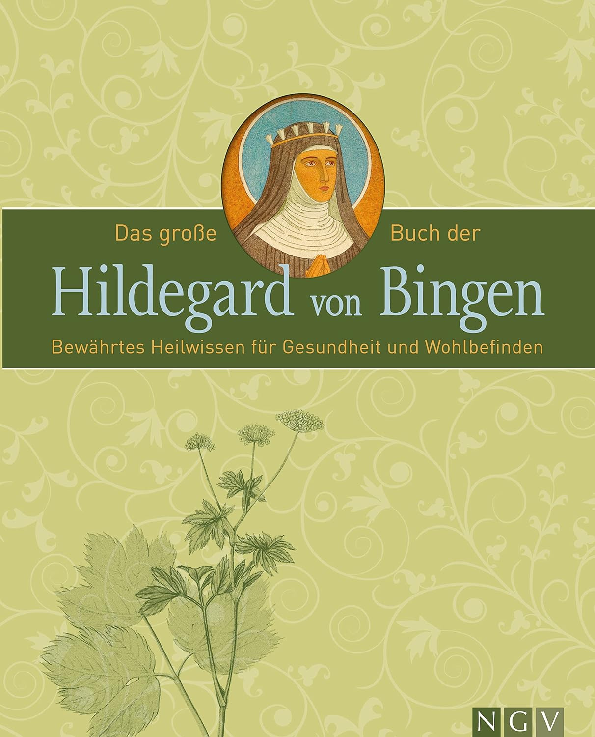 Das große Buch der Hildegard von Bingen in grüner Farbe.