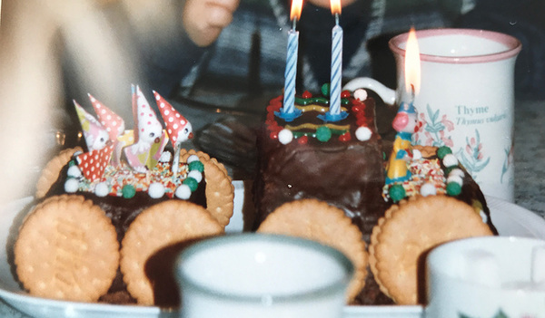 Eine Zug-Torte zum 2. Geburtstag