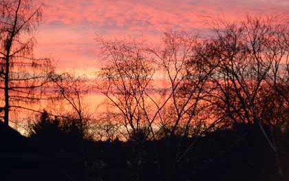 Naturschauspiel, Abendhimmel, B?ume, Wolken, Sonne, Sch?fchenwolken, Horizont, Feuer, Winter, Abendsonne, Abend, D?mmerung


Franz Maria Glaser, Einfaltstra?e 7, 4020 Linz
BLZ 49460 Spardabank
Kontonummer 00-378.444