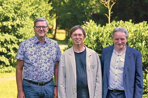 Hannes Hofer (li.), Bernhard Steiner (Mitte) und Hans Kirchner (re.)