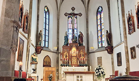 Die renovierte Pöttinger Pfarrkirche.     