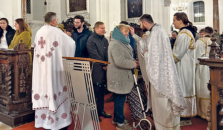 Ukrainische Liturgiefeier.  