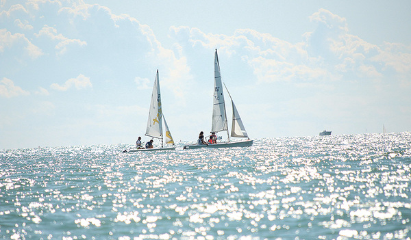 Segelboote in der Adria.