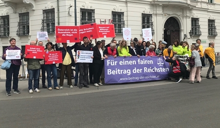 Kundgebung in Wien