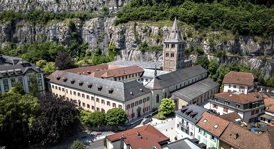 Abtei Saint-Maurice in der Schweiz.