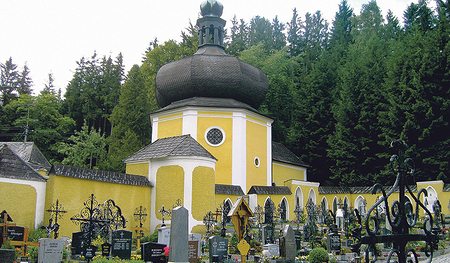 Das Ensemble des Kalvarienbergs von Schenkenfelden. 