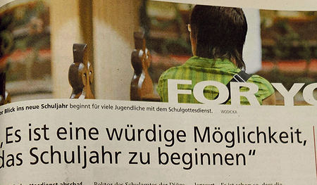 Thema vor 20 Jahren: der Stellenwert von Schulgottesdiensten.