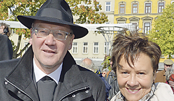 Alois Schwarz und Gerda Schaffelhofer bei einem gemeinsamen Auftritt 2013. 